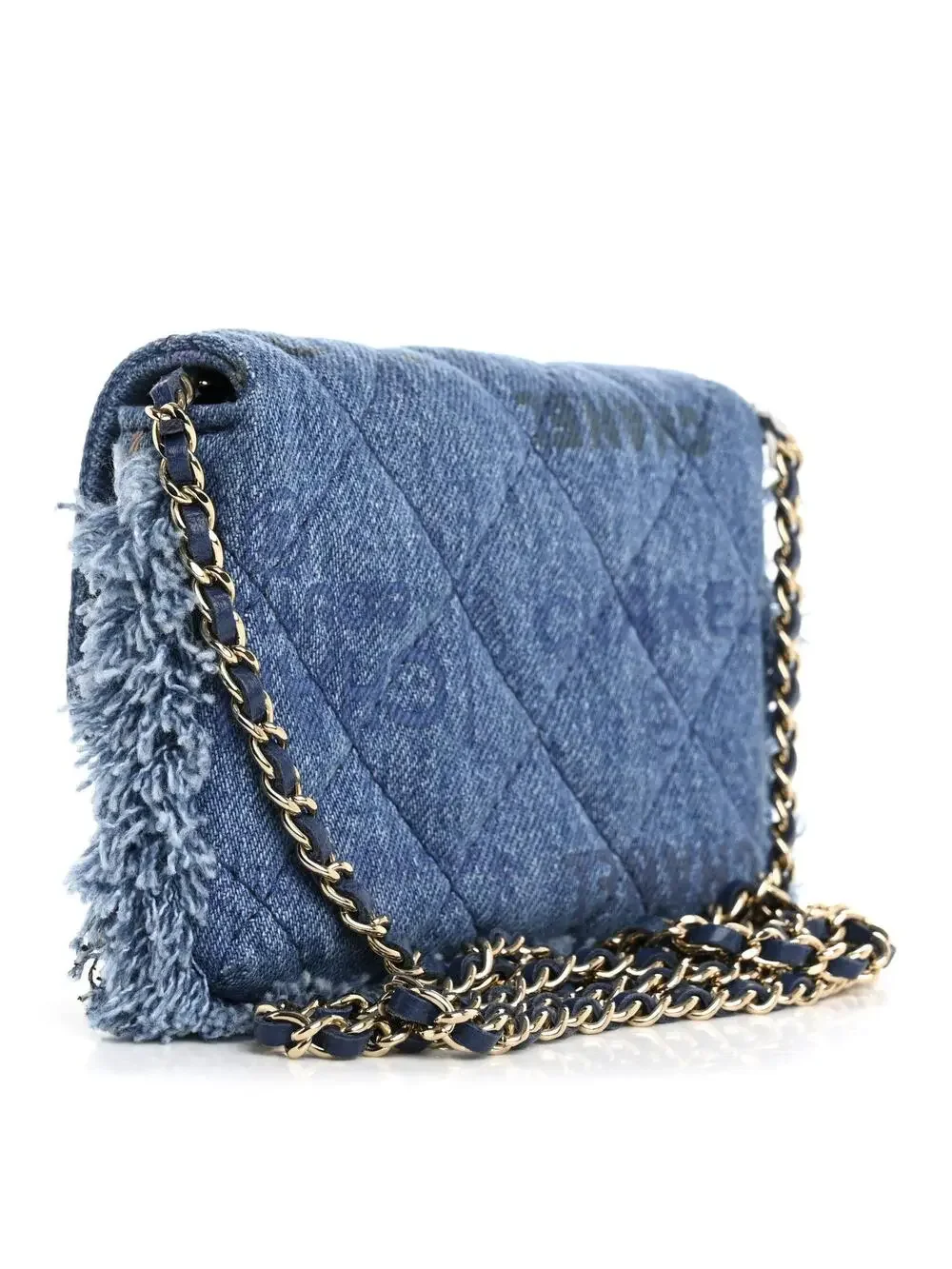 Chanel Denim Quilted Mood Clutch With #360724C19B